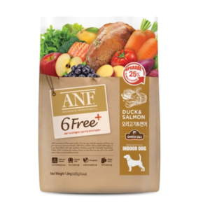 Thức ăn hỗn hợp hoàn chỉnh cho chó ANF 6+ Free Indoor Dog Duck & Salmon ( vị vịt & cá hồi)